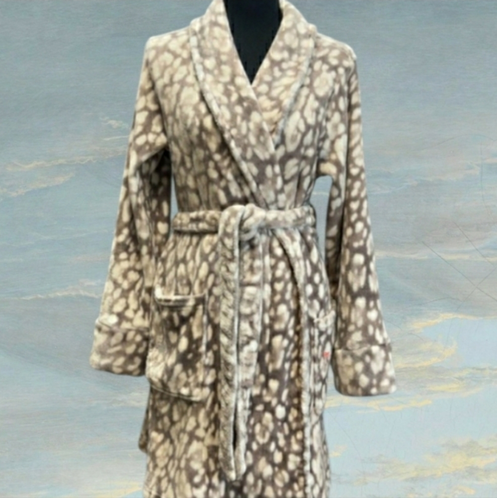 Soma Robe Leopard Jaquar Spots Luxury L/XL NWT 🤎RETAIL $84-